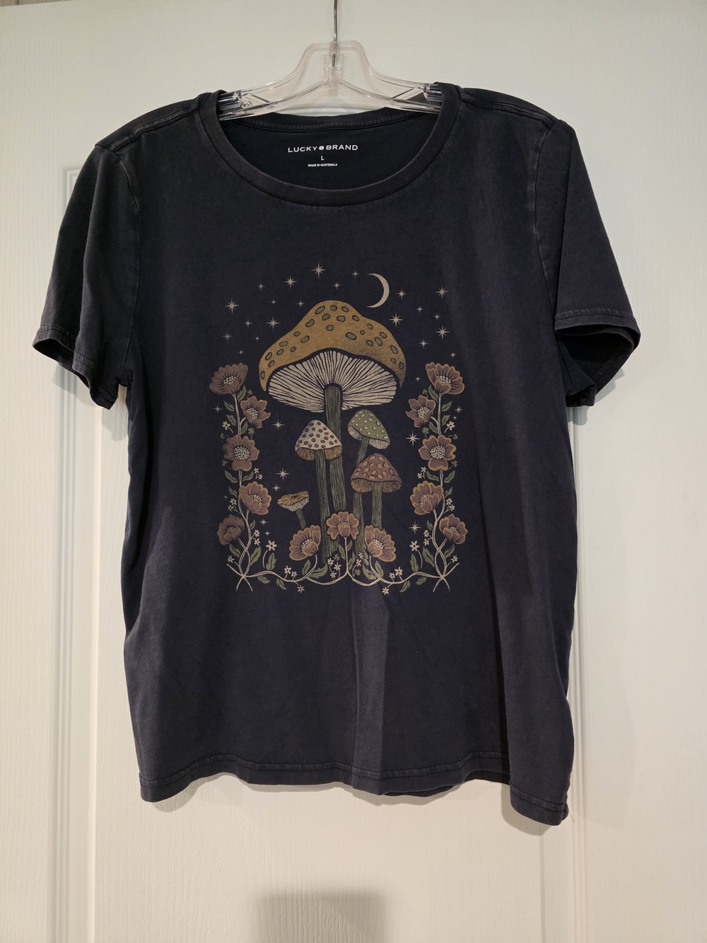 Lucky Brand Blue Graphic Mushroom Tee - Picture 2 of 5